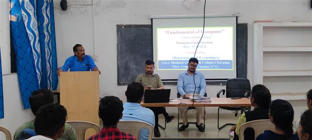 Inaugural Session of Value Added Course (Fundamental of Computer) :15-10-2022